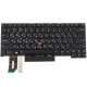 Клавіатура для ноутбука LENOVO (ThinkPad: T490s, T495s) rus, black, без фрейму NBB-133808