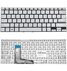 Клавиатура для ноутбука ASUS (X1402, X1403 series) rus, silver, без фрейму NBB-133883