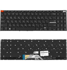 Клавіатура для ноутбука ASUS (K3502 series) rus, black, без фрейму, підсвічування клавіш