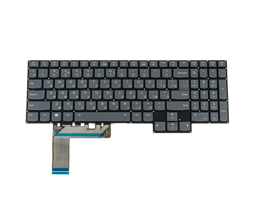 Клавіатура для ноутбука LENOVO (Legion: S7-16), рус, чорна, без фрейма, підсвітка клавіш (RGB) NBB-135066