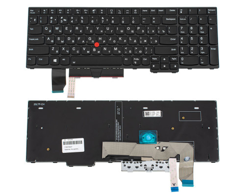 Клавиатура для ноутбука LENOVO (ThinkPad: P15, P17 gen 2) rus, black, подсветка клавиш (ОРИГИНАЛ) NBB-137255