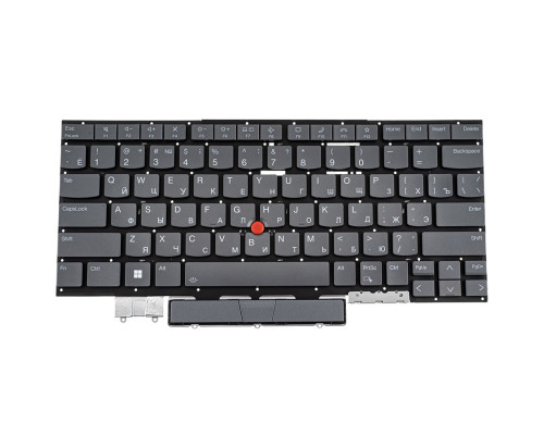 Клавіатура для ноутбука LENOVO (ThinkPad: X1 Yoga 7th Gen) rus, storm grey, підсвічування клавіш, без фрейму NBB-137275