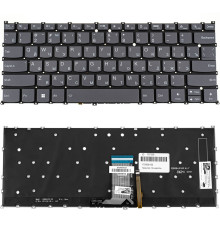 Клавіатура для ноутбука LENOVO (Yoga 7 14IRL8) rus, black, без кадру, підсвічування клавіш