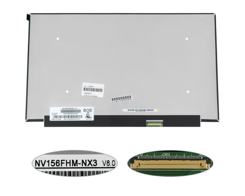 УЦІНКА! Матриця 15.6" NV156FHM-NX3 (1920*1080, 40pin(eDP, IPS, 144HZ, 300cd/m2, 1200:1. кольоропередача 72%), LED, SLIM(без планок та вушок), матова, роз'єм NBB-138933