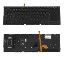 Клавіатура для ноутбука ASUS (GX531 series) rus, black, без кадру, підсвічування клавіш (RGB 16 pin) NBB-139468