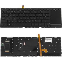 Клавіатура для ноутбука ASUS (GX531 series) rus, black, без кадру, підсвічування клавіш (RGB 16 pin)
