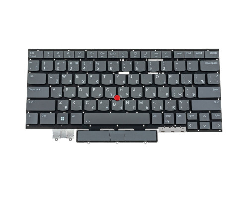 Клавіатура для ноутбука LENOVO (ThinkPad: X1 Yoga 8th Gen) rus, storm grey, без фрейму, підсвічування клавіш (ОРИГІНАЛ) NBB-139703