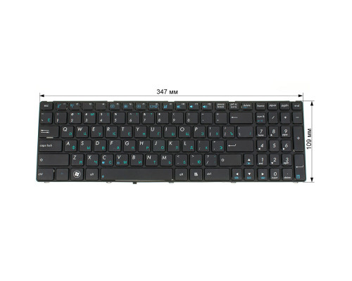 Клавіатура для ноутбука ASUS (A52, K52, X54, N53, N61, N73, N90, P53, X54, X55, X61), rus, black (K52 version) NBB-27248