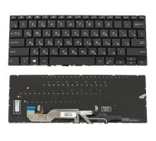 Клавіатура для ноутбука ASUS (UX362 series) rus, black, без фрейма, підсвічування клавіш NBB-74186
