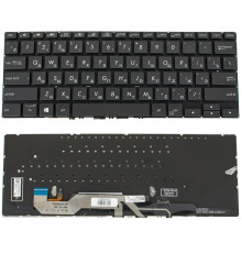 Клавіатура для ноутбука ASUS (UX362 series) rus, black, без фрейма, підсвічування клавіш NBB-74186