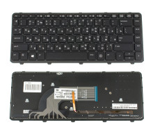 Клавіатура для ноутбука HP (ProBook: 430 G2, 440 G2) rus, black, підсвічування клавіш NBB-74694