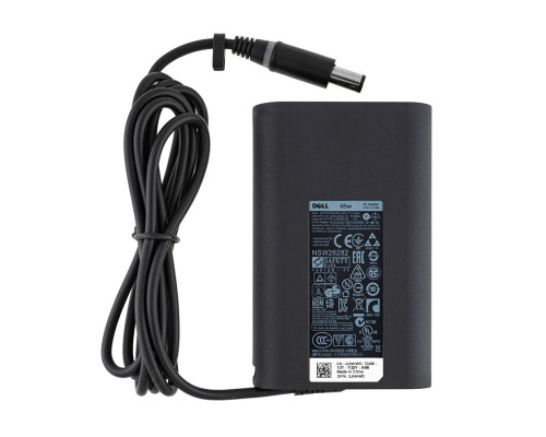 Оригінальний блок живлення для ноутбука DELL 19.5V, 3.34A, 65W, 7.4*5.0-PIN, 3hole, Black, OVALE NBB-78051