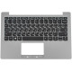 Клавіатура для ноутбука LENOVO (IdeaPad 120S-11IAP Keyboard+передня панель) rus, silver NBB-78148