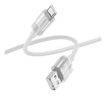 Кабель USB Borofone BU44 Sincero Type-C 3A 1.2m Колір Сiрий 6941991109577