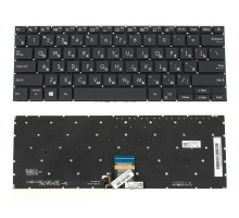 Клавіатура для ноутбука ASUS (X321 series) rus, black, без фрейма, підсвічування клавіш NBB-83351