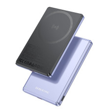Універсальна Мобільна Батарея Power Bank Borofone BJ50 Leader PD20W magnetic 5000mAh Колір Фіолетовий 6941991110320 ma33998_3325290