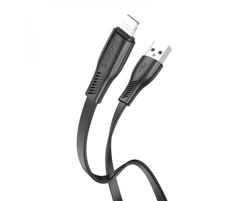 Кабель USB Borofone BX85 Lightning 2.4A Колір Чорний 6974443387070