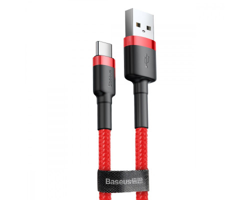 Кабель Baseus Cafule Type-C Cable 2A (3m) red/black