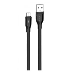 Кабель Proove Flat Out Micro USB 2.4A (1m) black