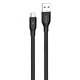 Кабель Proove Flat Out Micro USB 2.4A (1m) black