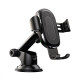 Тримач в машину з Бездротовим ЗП Baseus Gravity Car Mount (Osculum Type) 1.7A black