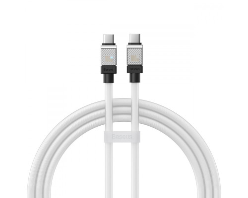 Кабель Baseus CoolPlay Series Fast Charging Type-C to Type-C 100W (1m) white 2001001257347 6932172626655