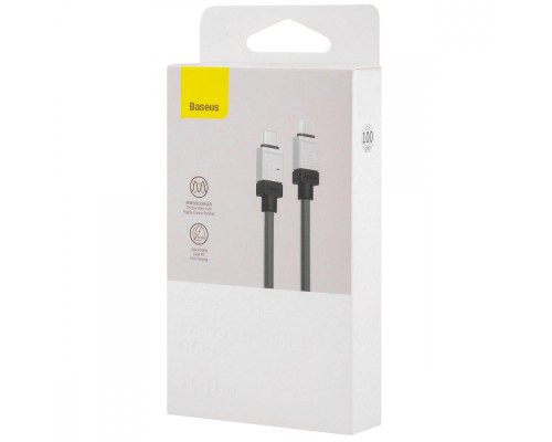 Кабель Baseus CoolPlay Series Fast Charging Type-C to Type-C 100W (1m) white 2001001257347 6932172626655