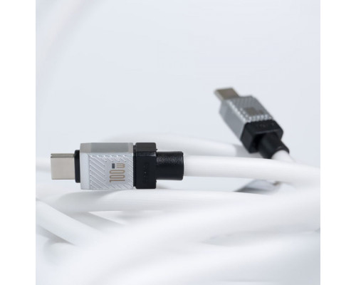 Кабель Baseus CoolPlay Series Fast Charging Type-C to Type-C 100W (1m) white 2001001257347 6932172626655