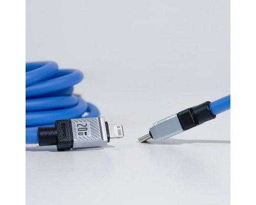 Кабель Baseus CoolPlay Series Fast Charging Type-C to Type-C 100W (1m) white 2001001257347 6932172626655