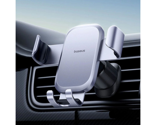 Автомобільний тримач Baseus Metal Age Go Air Outlet Car Mount gray 2003000335217 6932172678746