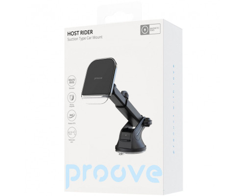 Автомобільний тримач Proove Host Rider Suction Type Car Mount black 2003000231670 6901117442414