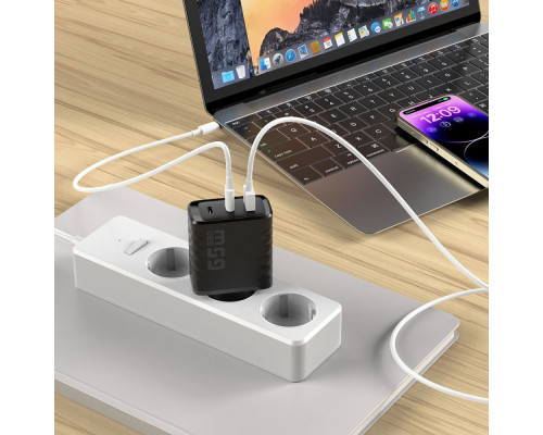 МЗП Proove Speed Surge Gan 65W (USB + 2 Type-C) black 2001001869441 6901111375596