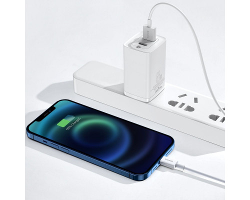 Кабель Baseus Superior Series Fast Charging Lightning 2.4A (0,25m) white