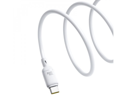 Кабель Baseus Silky Series Fast Charging Type-C to Type-C 100W (2m) white 2003000229295 6932172668853