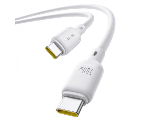 Кабель Baseus Silky Series Fast Charging Type-C to Type-C 100W (2m) white 2003000229295 6932172668853