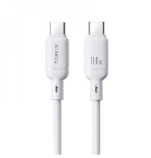 Кабель Baseus Silky Series Fast Charging Type-C to Type-C 100W (2m) white 2003000229295 6932172668853