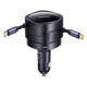 АЗП Baseus Enjoyment Max 60W (Retractable 2xType-C Cables) black 2003000288872 6932172682576