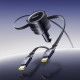 АЗП Baseus Enjoyment Max 60W (Retractable 2xType-C Cables) black 2003000288872 6932172682576