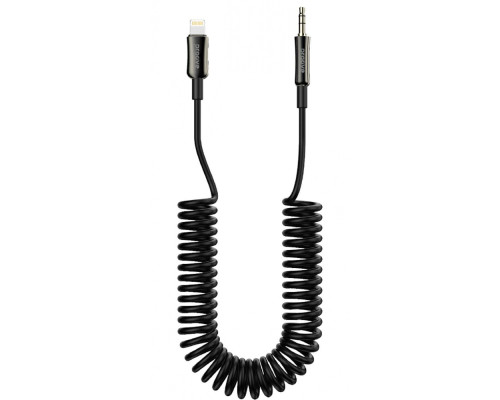 Кабель AUX Proove Steel Spring Lightning to 3.5 (1m) black 2003000226058 6901112879208