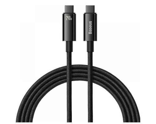 Кабель Baseus Tungsten Gold Fast Charging Type-C to Type-C 240W (2m) black 2001001041717 6932172628833