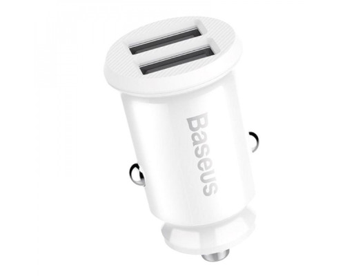 АЗП Baseus Grain 3.1A 2USB white