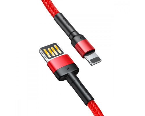 Кабель Baseus Cafule Lightning Special Edition 2.4A (1m) red/black