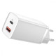 МЗП Baseus GaN2 Lite Quick Charger 65W (1 Type-C + 1 USB) white