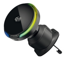 Автомобільний тримач з Бездротовим ЗП Proove Spark Qi2.2 25W black 2003000293241 6901119412804