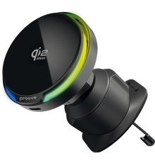 Автомобільний тримач з Бездротовим ЗП Proove Spark Qi2.2 25W black 2003000293241 6901119412804