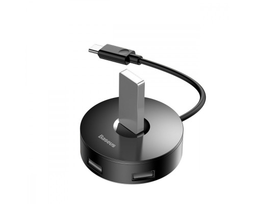 USB-Хаб Baseus Round Box USB to USB 3.0 + 3USB 2.0. black