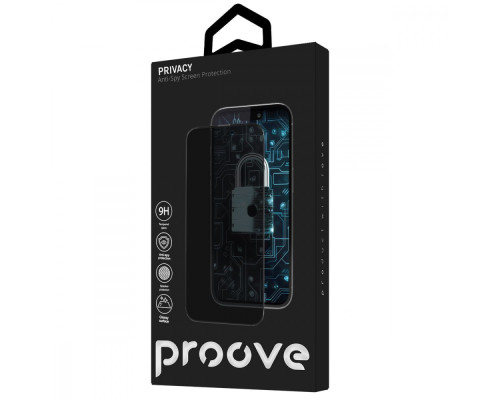 Захисне скло Proove Privacy iPhone 16 Pro/17 black 2003000153828 6901135904314