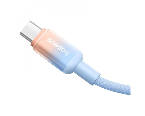 Кабель Baseus Discolor Series Fast Charging Type-C to Type-C 100W (1m) blue 2003000197853 6932172668273