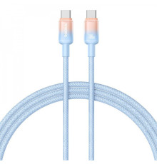 Кабель Baseus Discolor Series Fast Charging Type-C to Type-C 100W (1m) blue 2003000197853 6932172668273