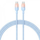 Кабель Baseus Discolor Series Fast Charging Type-C to Type-C 100W (1m) blue 2003000197853 6932172668273